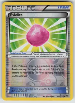 Eviolite 122/135 Uncommon Plasma Storm Pokemon Reverse Holo Lightly Played - Image 1