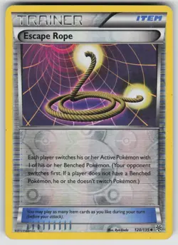 Escape Rope 120/135 Uncommon Plasma Storm Pokemon Reverse Holo Moderately Played - Image 1