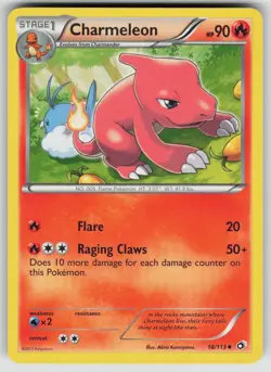 Charmeleon 18/113 Uncommon Legendary Treasures Pokemon Lightly Played - Image 1