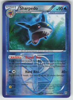 Sharpedo 33/135 Rare Plasma Storm Pokemon Reverse Holo Moderately Played - Image 1