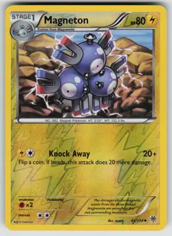 Magneton 45/135 Uncommon Plasma Storm Pokemon Reverse Holo Moderately Played - Image 1