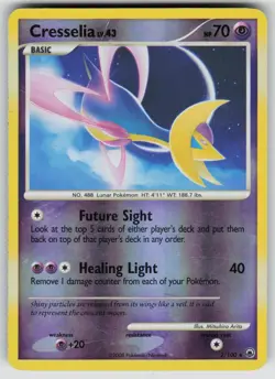 Cresselia 2/100 Holo Rare Majestic Dawn Pokemon Reverse Holo Heavily Played - Image 1