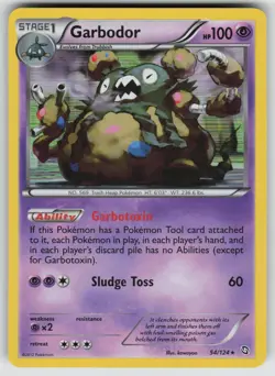 Garbodor 54/124 Holo Rare Dragons Exalted Pokemon Holo Near Mint - Image 1