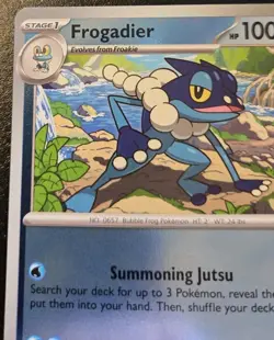Frogadier 021/086 Reverse Holo Common Mega Evolution: Chaos Rising Pokemon TCG - Image 2
