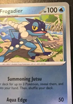 Frogadier 021/086 Reverse Holo Common Mega Evolution: Chaos Rising Pokemon TCG - Image 3