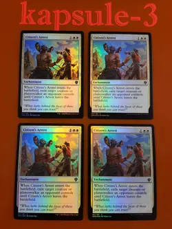 4x Citizen's Arrest | FOIL | Dominaria United | MTG Magic Cards - Image 1