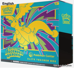 Ascended Heroes Pokemon Center Elite Trainer Box ETB w/ Protector - Image 1
