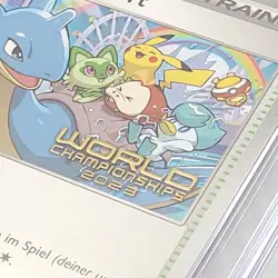 2023 Pokemon Paraside Resort German Black Star Promo World Championship CGC 10 - Image 4