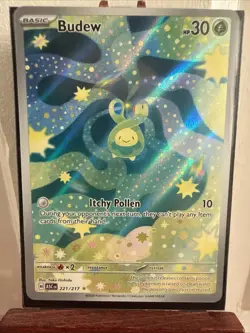 Pokemon TCG Budew 221/217 Illustration Rare Ascended Heroes - Image 1