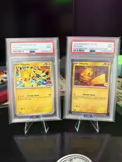 PIKACHU POKEMON DAY 2026 COLLECTION SWIRL 2025 WORLD CHAMPIONSHIPS PROMO PSA 9 - Image 1