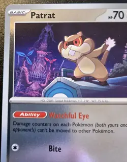 Patrat 070/086 Reverse Holo Common Mega Evolution: Chaos Rising Pokemon TCG - Image 2