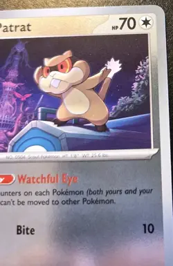 Patrat 070/086 Reverse Holo Common Mega Evolution: Chaos Rising Pokemon TCG - Image 3