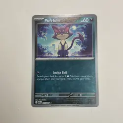 Pokemon TCG SV: White Flare Purrloin 055/086 Reverse Holo - Image 1