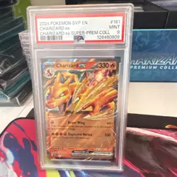 The Pokemon Company 2024 Pokemon TCG SVP Charizard ex 161 EN Holo PSA 9 - Image 1