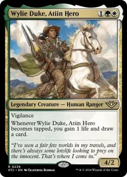 Wylie Duke, Atiin Hero -Foil Near Mint MTG Outlaws of Thunder Junction - Image 1
