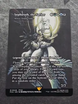 Sephiroth the Savior Atraxa Grand Unifer Showcase Magic MTG Final Fantasy FCA 49 - Image 1