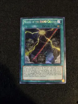 YuGiOh Mound of the Bound Creator Secret Rare 1st Edition DRLG-EN025 - Image 1
