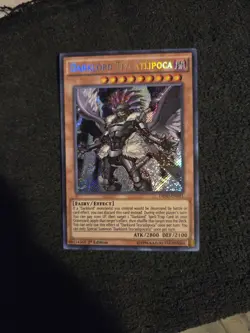 Yugioh Darklord Tezcatlipoca DESO-EN031 1st Edition Secret Rare VLP - Image 1