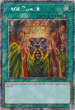 Yu-Gi-Oh! TCG RA03-EN113 Mage Power (Platinum Secret Rare) NM - Image 1