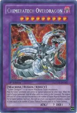 Chimeratech Overdragon LCGX-EN183 Yu-Gi-Oh 1st Edition NM - Image 1