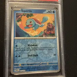 SQUIRTLE PSA 9 2023 POKEMON MEW EN-151 POKEMON CENTER 151 PRE-ORDER PROMO #007 - Image 3