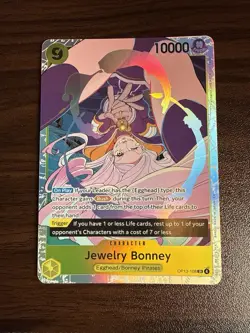 Jewelry Bonney Carrying on His Will One Piece CCG Super Rare Foil - Image 1