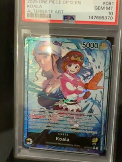 Koala Alt Art Leader OP12-081 One Piece Legacy of the Master PSA 10 - Image 2