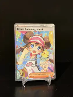 Pokemon TCG - Rosa's Encouragement 123/088 Me03: Perfect Order Holo SIR - Image 1