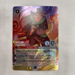 Disney Lorcana Mulan Charging Ahead Foil Promo DLC Challenge 3/C2 EN NM Rare - Image 1