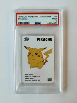 1998 KFC Pokemon Card Game Pikachu #25 PSA 9 NEAR MINT GEM MINT Low Pop - Image 1