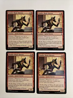 4x Mtg Amonkhet Nimble-Blade Khenra NM Magic Karte Magic The Gathering - Image 1