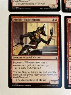 4x Mtg Amonkhet Nimble-Blade Khenra NM Magic Karte Magic The Gathering - Image 2