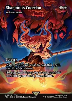 MTG Shantotto's Coercion - Diabolic Intent - Showcase, NM , English Final Fa - Image 1