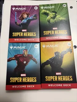 MTG Magic The Gathering Marvel Super Heroes Welcome Deck Set Of 4 - Image 1