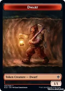 MTG Dwarf Token [ELD - 7] LP - Image 1