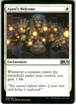 Ajani's Welcome 6 UC Core Set 2019 2018 - Image 1