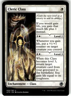 MTG - Cleric Class #6 - Regular - AFR Adventures in the Forgotten Realms NM - Image 1
