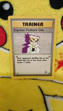 Vintage 1999-2000 Pokemon Base Set 2 Imposter Professor Oak NM - Image 1