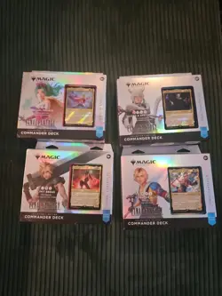 Commander Decks -Set of 4- Collectors Edition FINAL FANTASY FIN MTG SEALED - Image 1