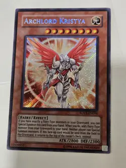 Yu-Gi-Oh! Archlord Kristya SOVR-EN096 Unlimited Secret Rare VLP - Image 1