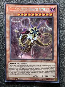 Yugioh Meklord Astro Dragon Asterisk LC5D-EN166 Secret Rare 1st Edition NM - Image 1