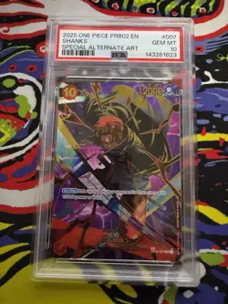 Shanks SP OP06-007 One Piece Premium Booster PRB-02 SAA English 🔥 PSA 10 🔥 - Image 1