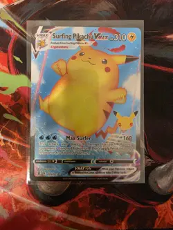 Surfing Pikachu Vmax - Celebrations 25th 009/025 - Full Art Rare Pokemon Card - Image 1