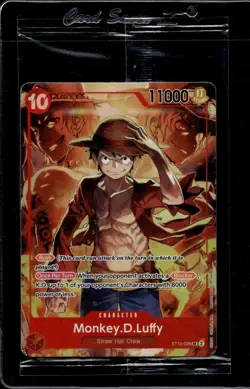 (7)One Piece Monkey.D.Luffy ST10-006 SR Foil Promo Card Treasure Booster Set TCG - Image 2