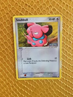 Snubbull 74/115 Unseen Forces Reverse Holo Pokemon TCG Card HP - Image 1