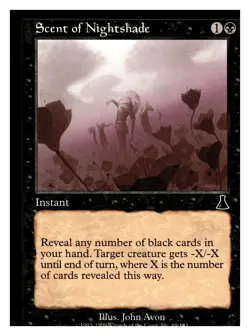 MTG Magic The Gathering Urza's Destiny Scent of Nightshade #69 Common - Image 1