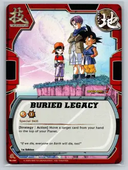 Buried Legacy TE-137 1st Edition Dragon Ball GT CCG Bandai Technique Card - Image 1