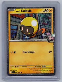 Iono's Tadbulb 052/159 Holo Common Miscellaneous Cards & Products Pokemon NM - Image 1
