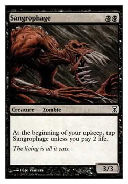 MTG Magic The Gathering Time Spiral Sangrophage #127 Common - Image 1