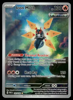 Pokemon Cards Iron Moth 187/182 Paradox Rift Illustration Rare NM - Image 1